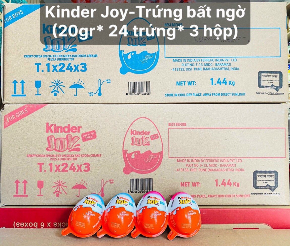 Set 5 quả kẹo trứng Kinder Joy