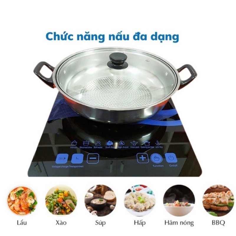 Bếp Từ Cảm Ứng PL-02s kèm nồi [ BH 1 NĂM] ==&gt; Thiết kế mới - Nấu Nhanh - AN TOÀN