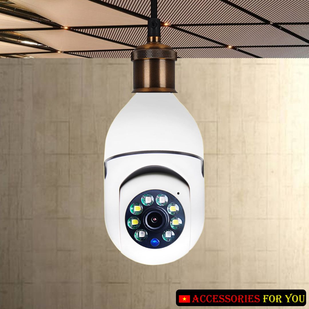 [L] Camera thông minh V380 - E27 đui xoáy [Kèm HDSD tiếng Việt, cài đặt dễ dàng trong 5 phút]