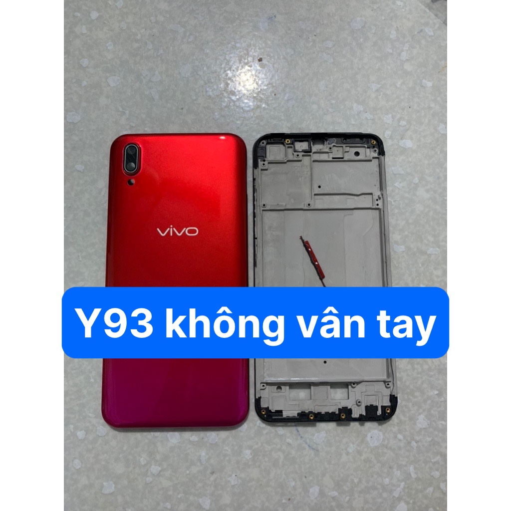 Bộ vỏ vivo Y93 loại không có vân tay - gồm lưng,sườn ,phím,kính camera