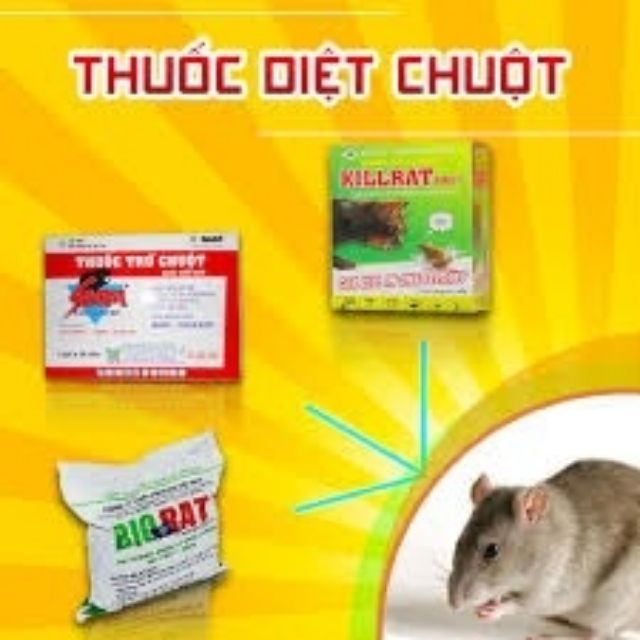 Thuốc Diệt Chuột Killrat 0.005% (1 Hộp 2 Gói )