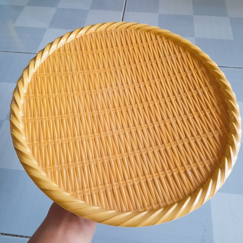 Mẹt Nhựa Giả Mây Mẹt Đựng Bún Đậu 40cm