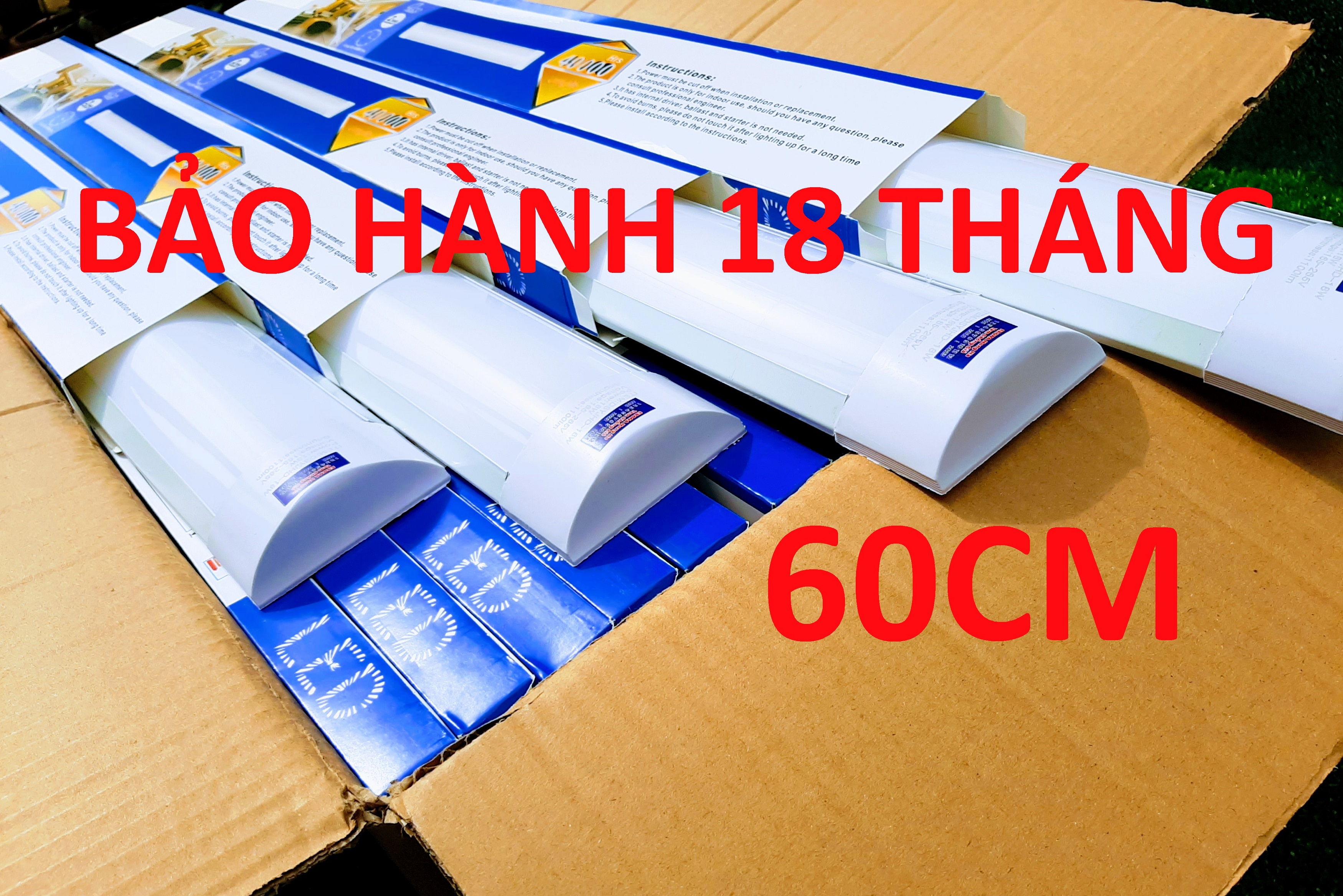 Combo 4 bộ đèn led bán nguyệt 60cm 0,6m dsy ánh sáng trắng 6500k.