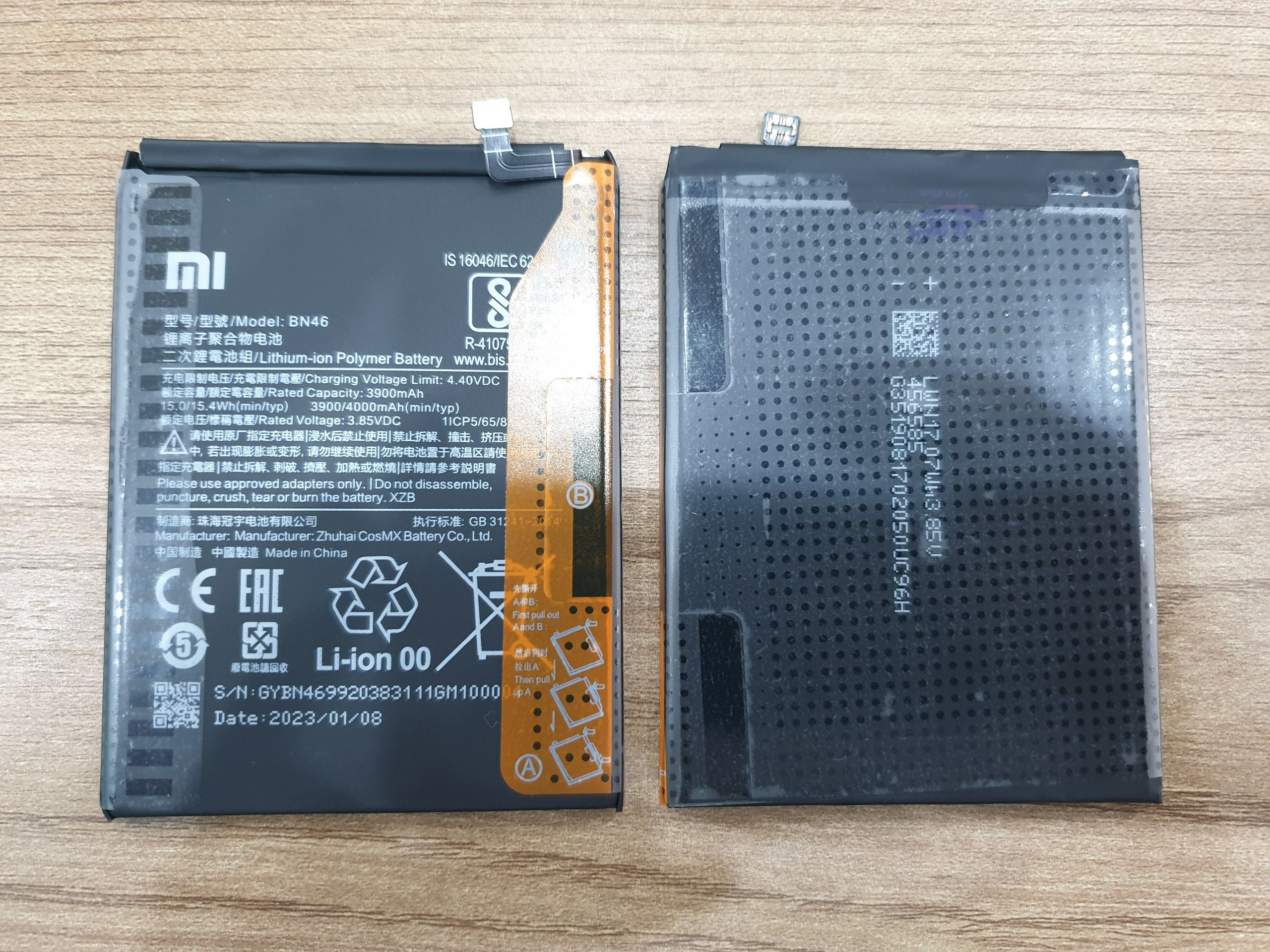 Pin zin bn46 tương thích cho xiaomi redmi 7 / redmi note 8