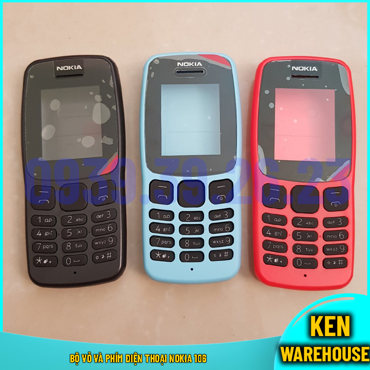 Bộ vỏ phím điện thoại nokia 106 hàng linh kiện - ken warehouse