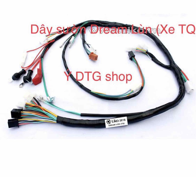 Dây Điện Sườn Xe Dream Lùn