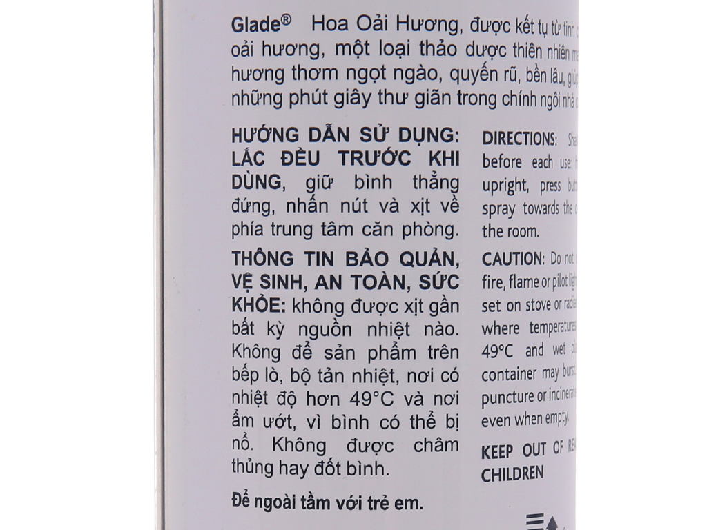 Combo 2 Xịt Thơm Phòng Glade Nature Hương Lavender Bình 280G