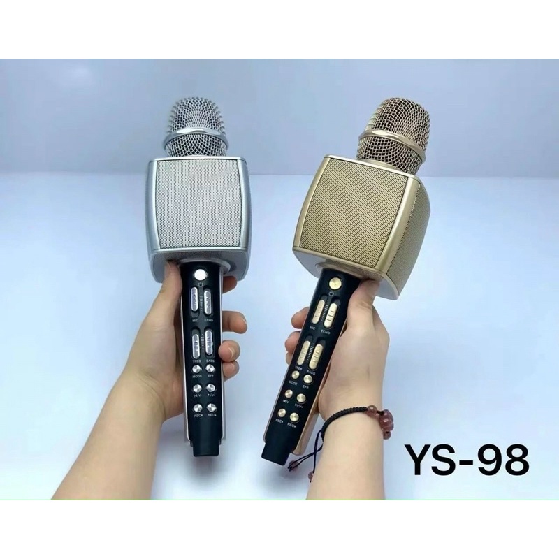 Micro karaoke kèm 2 mic kèm loa bluetooth Ys98