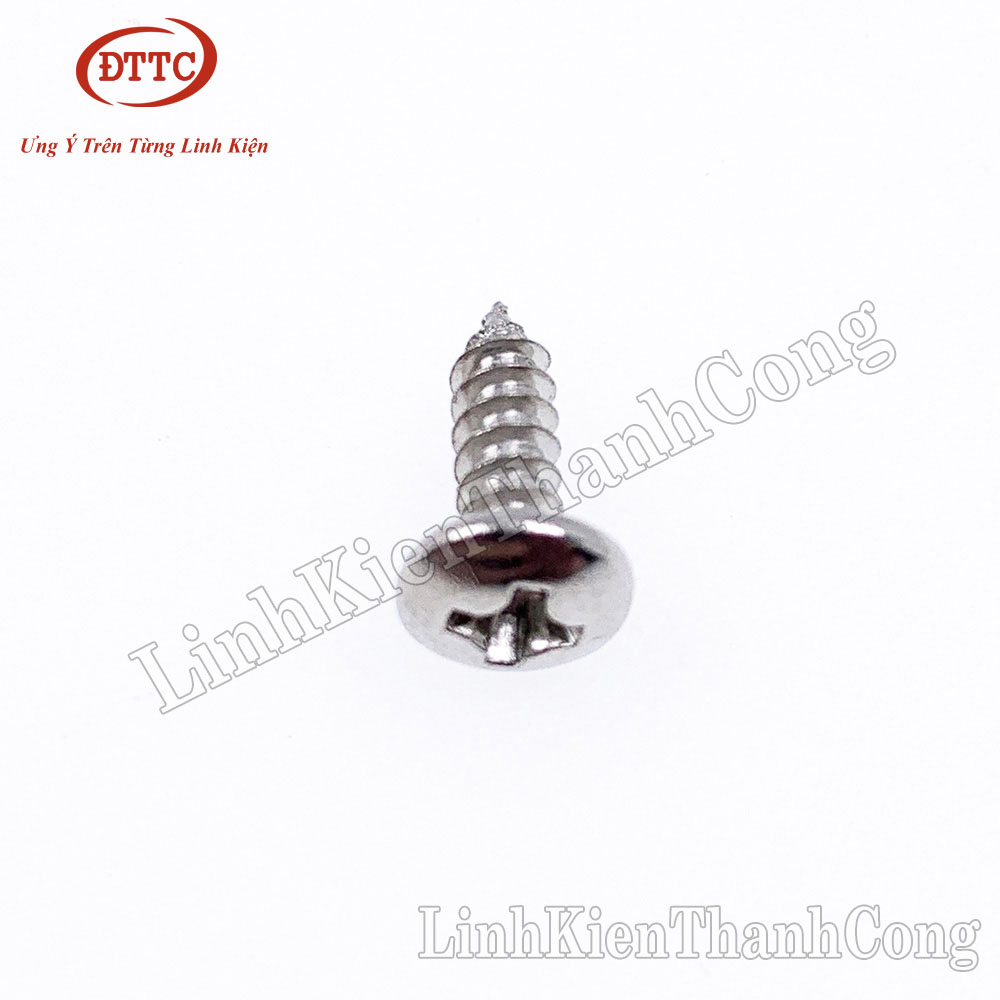 Vít M3 Mũ Lồi 8mm 10mm 12mm (Gói 100 chiếc)