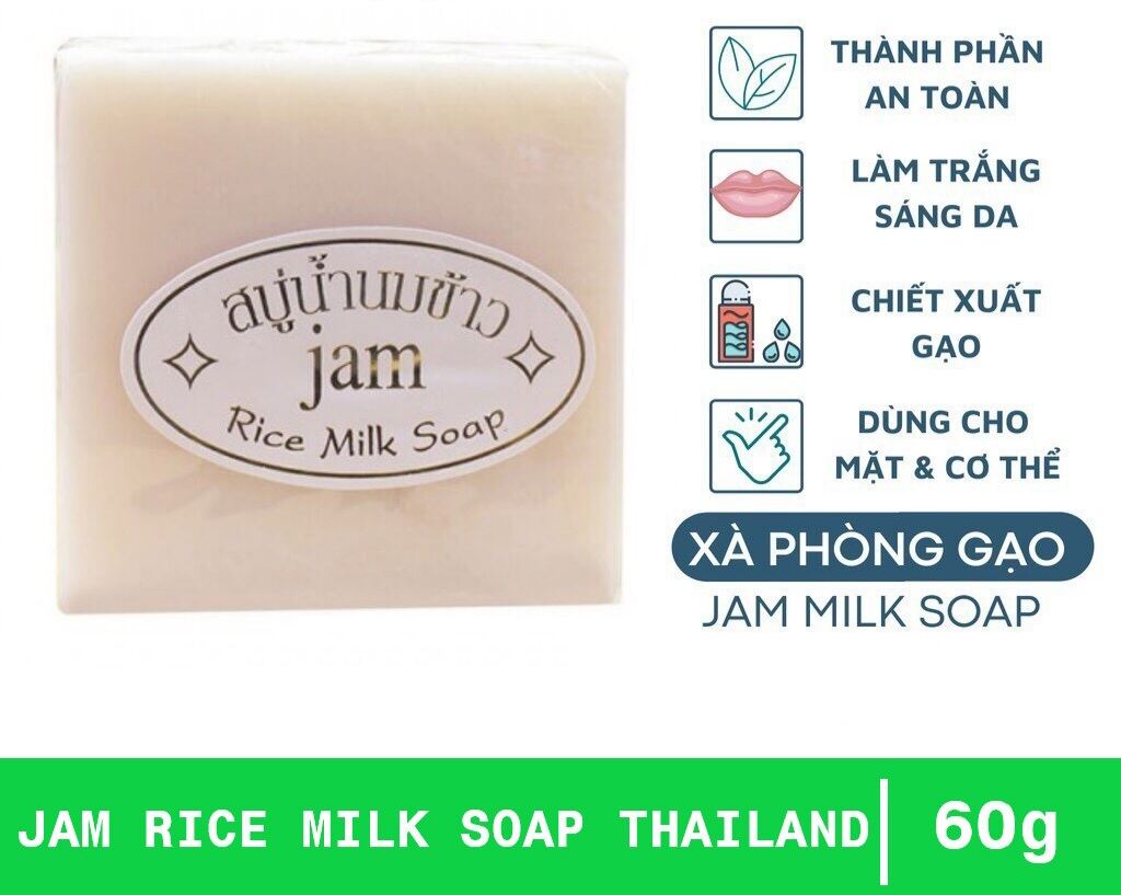 Xà Phòng Cám Gạo tắm trắng Thái Lan - Rửa mặt / tắm toàn thân 65gr - RPHA