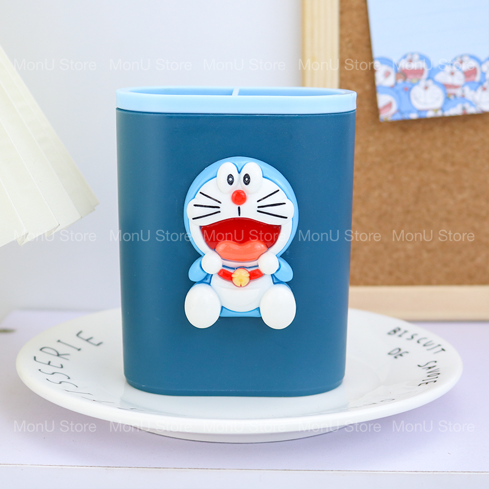 Hộp cắm bút Doraemon 2 ngăn dễ thương cute TooYoo BK00515