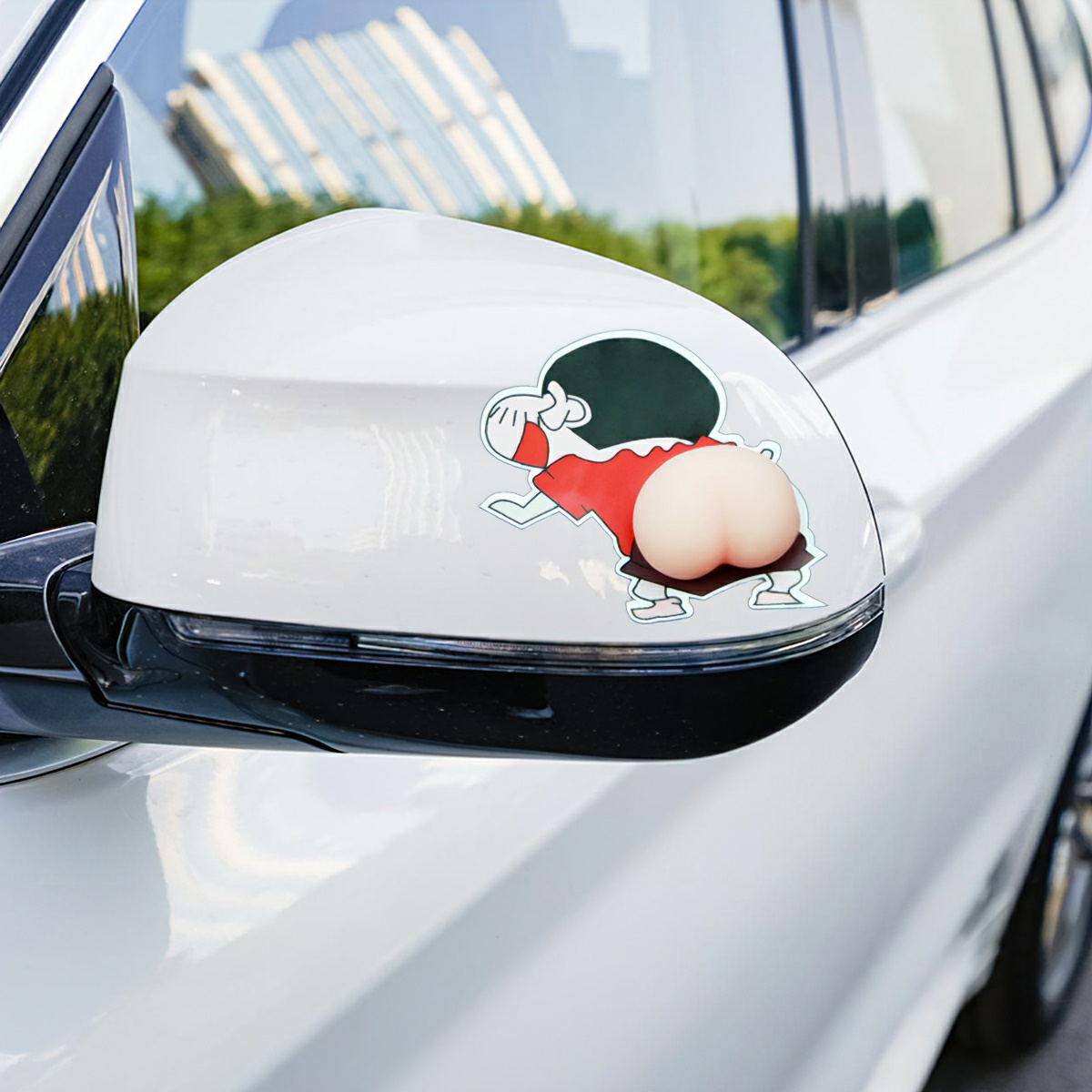 Combo of 2 Silicone Butt Shape Stickers Decorative Stickers