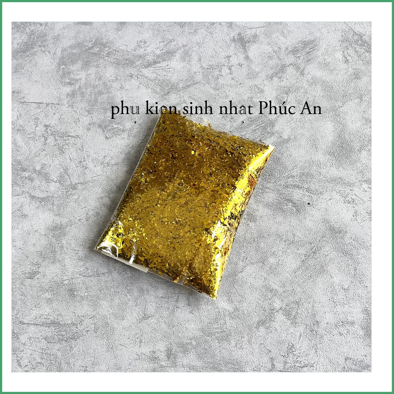 Nhũ kim tuyến bỏ bóng trong suốt túi 20g