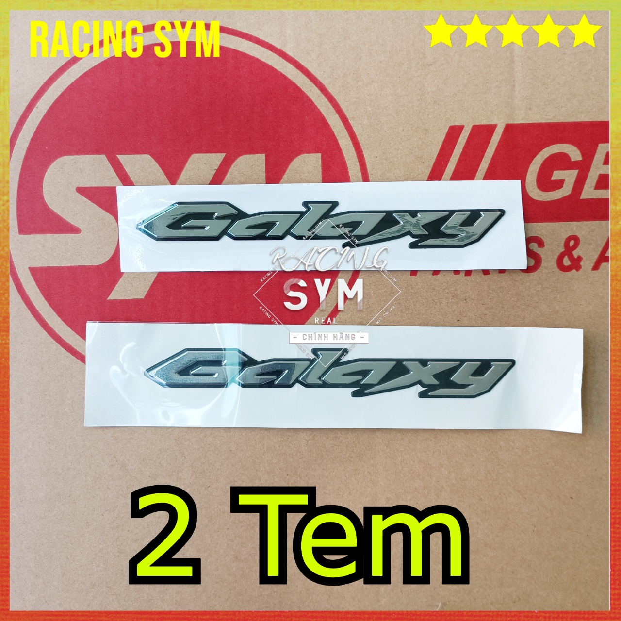 Logo chữ nổi Galaxy Chính Hãng SYM - Logo Galaxy