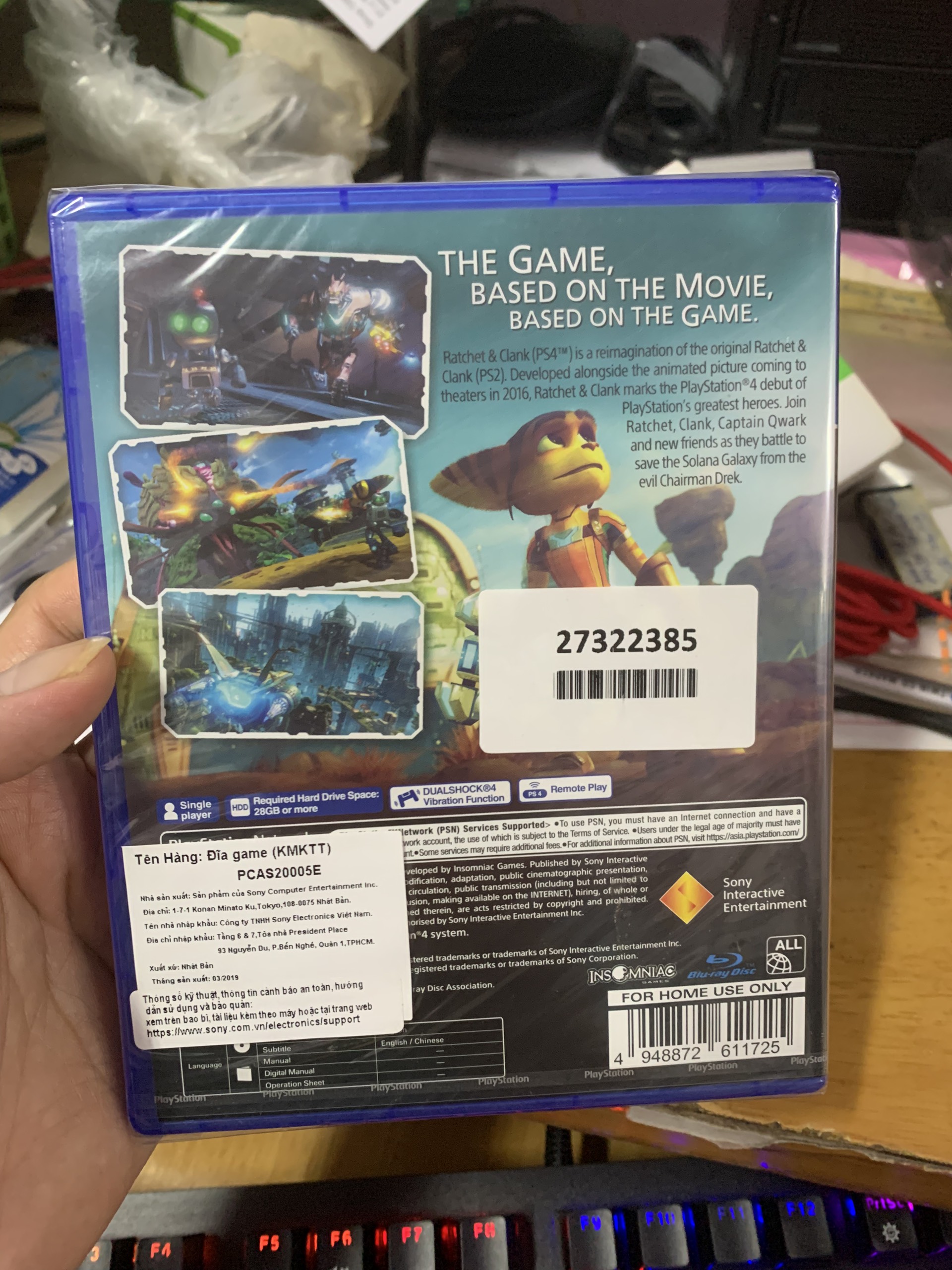 Đĩa Game Ratchet & Clank Ps4