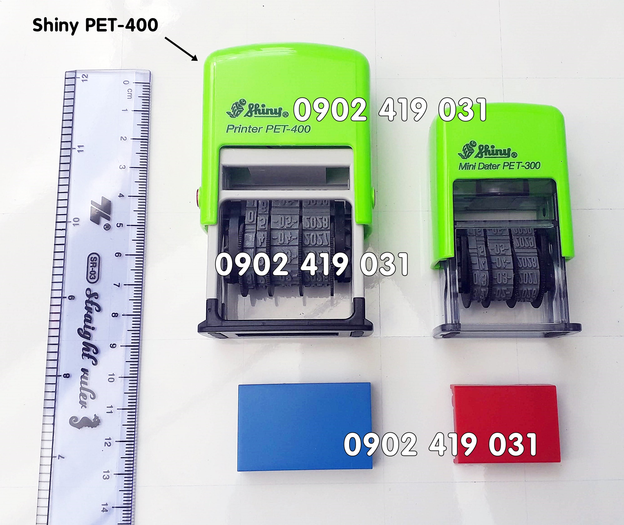 Con Dấu Ngày Tháng Năm Shiny PET-400 [ S400 - Số Cao 4mm ]