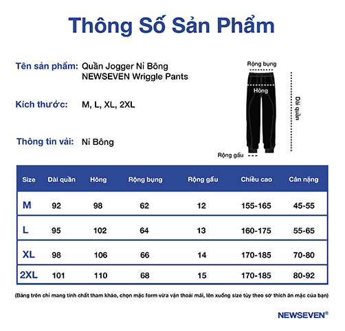 Quần Jogger Nỉ Bông NEWSEVEN Wriggle Pants