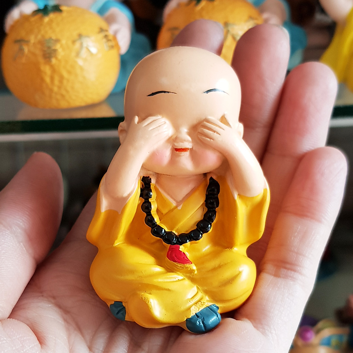 [HCM]Bộ tượng Tứ Không đeo xâu chuỗi 5cm