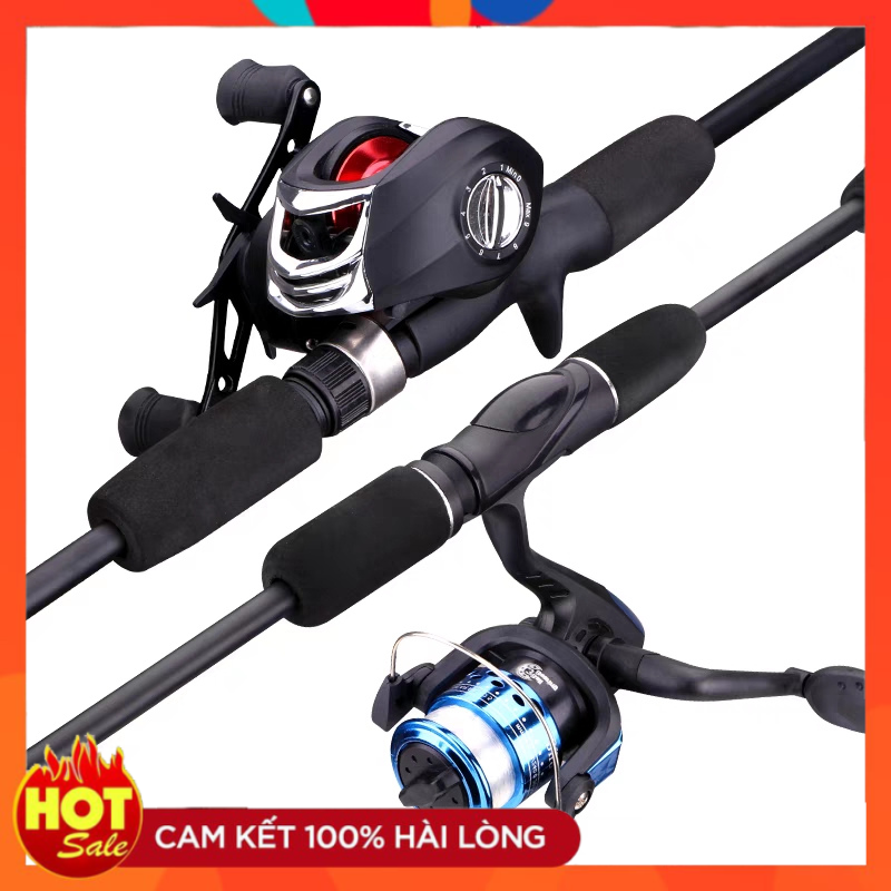 Bộ cần lure SÓI VƯƠNG máy ngang, máy đứng đủ size 1m65-1m8-2m1 - HOÀI MY FISHING