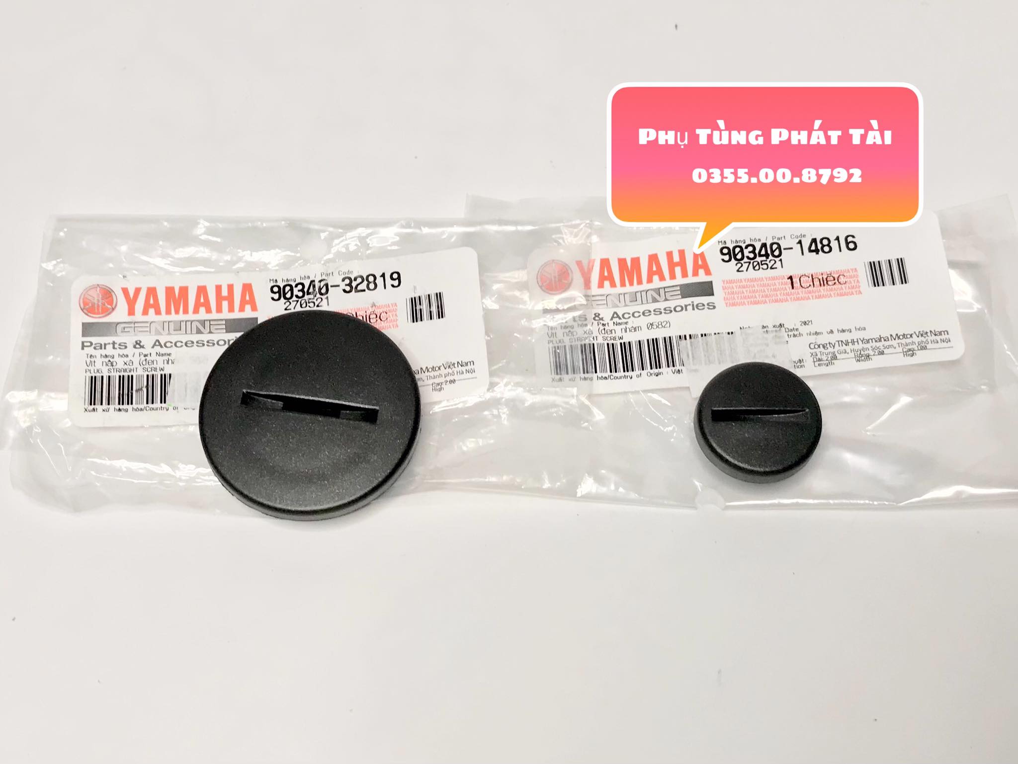 Ốc mâm lữa exciter 135 - 4 số - 5 số chính hãng yamaha