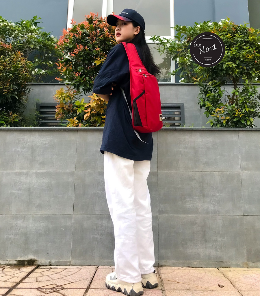 [HCM][TẶNG KÈM VỚ] Túi Đeo Chéo Thời Trang Mikkor D.leh Sling – Red