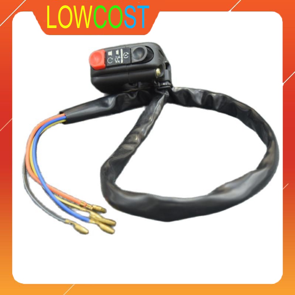 Cùm Công Tắc Xe Máy Kẹp Ghi Đông Trần Hoặc Gắn Thêm Chức Năng Cho Xe 3 Chế Độ