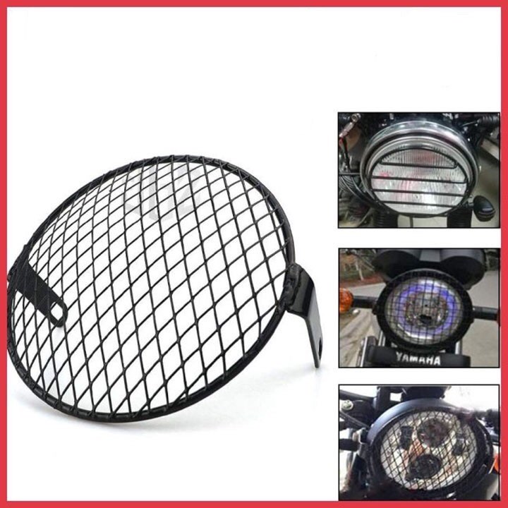 Khung bảo vệ đèn pha gd110 cafe race- m01-luới hình thoi