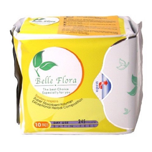 Bộ băng vệ sinh cotton Belle Flora 8 gói