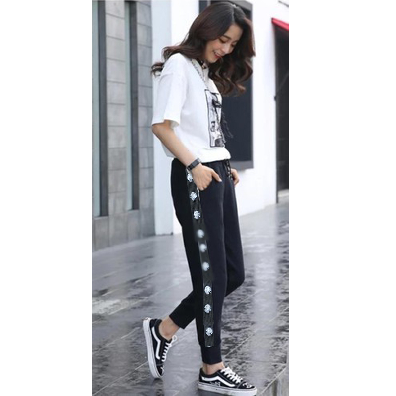 [HCM]Quần Dài Jogger Nữ Thun Poly Sọc Chấm Bông L&T Fashion Jg08