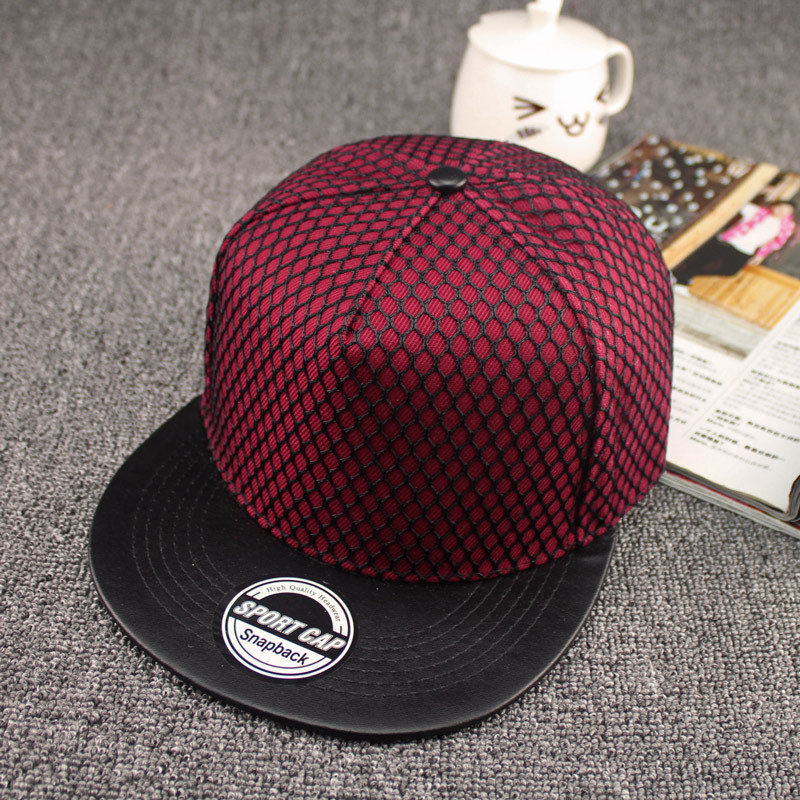 Nón snapback nam phối lưới trơn K199