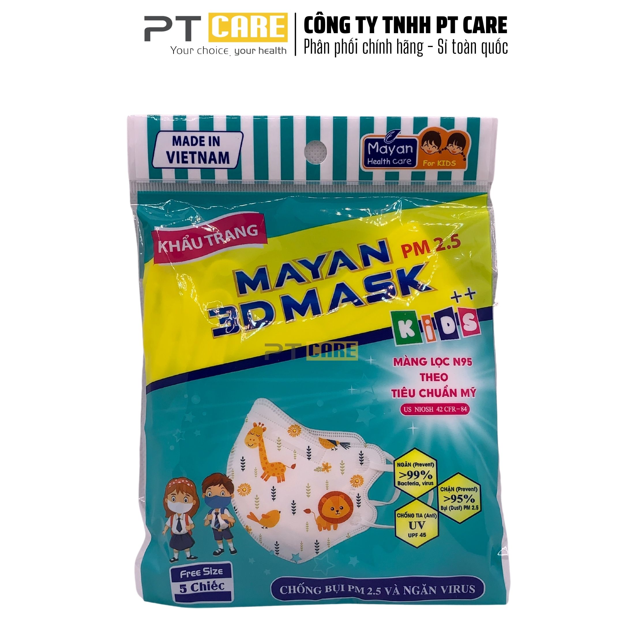 PT CARE | Khẩu trang Mayan N95/ 3D/ Jomi