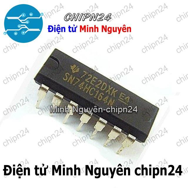 [3 con] (DIP) IC 74164 74HC164 DIP-14 (SN74HC164N) (IC Ghi dịch 8 bit) - HH000337