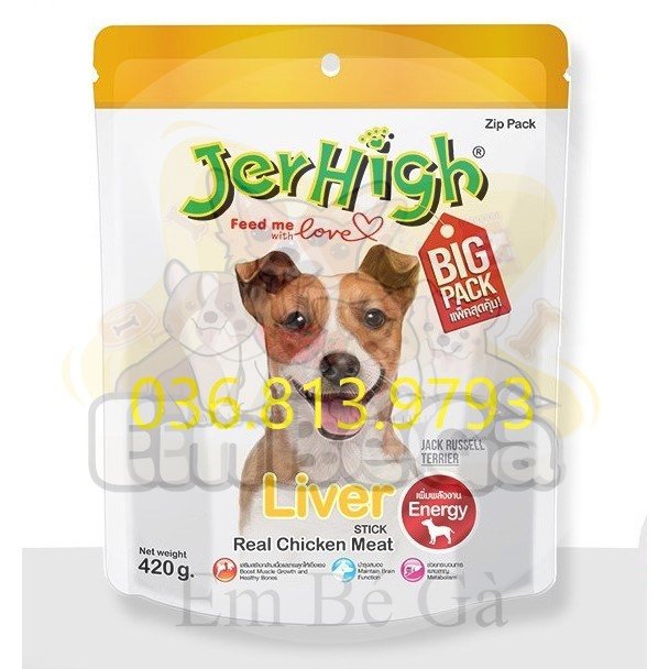 [HCM][HSD2022] SNACK JERHIGH GÓI LỚN JUMBO 420G