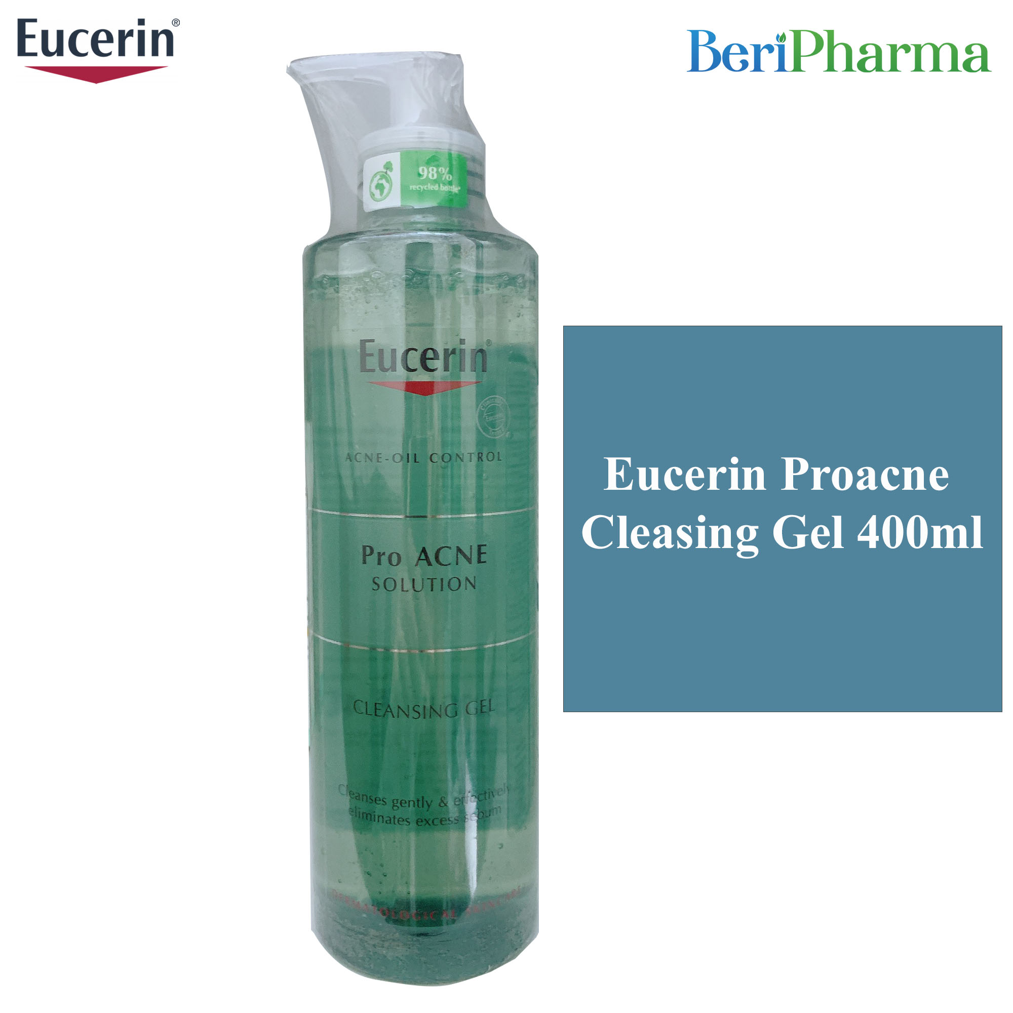 [HCM]Eucerin Gel Rửa Mặt Dành Cho Da Nhờn Mụn Proacne Cleasing 400ml