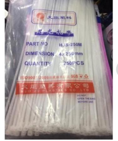 Dây thít (nylon cable) 4x250mm 250 sợi/túi