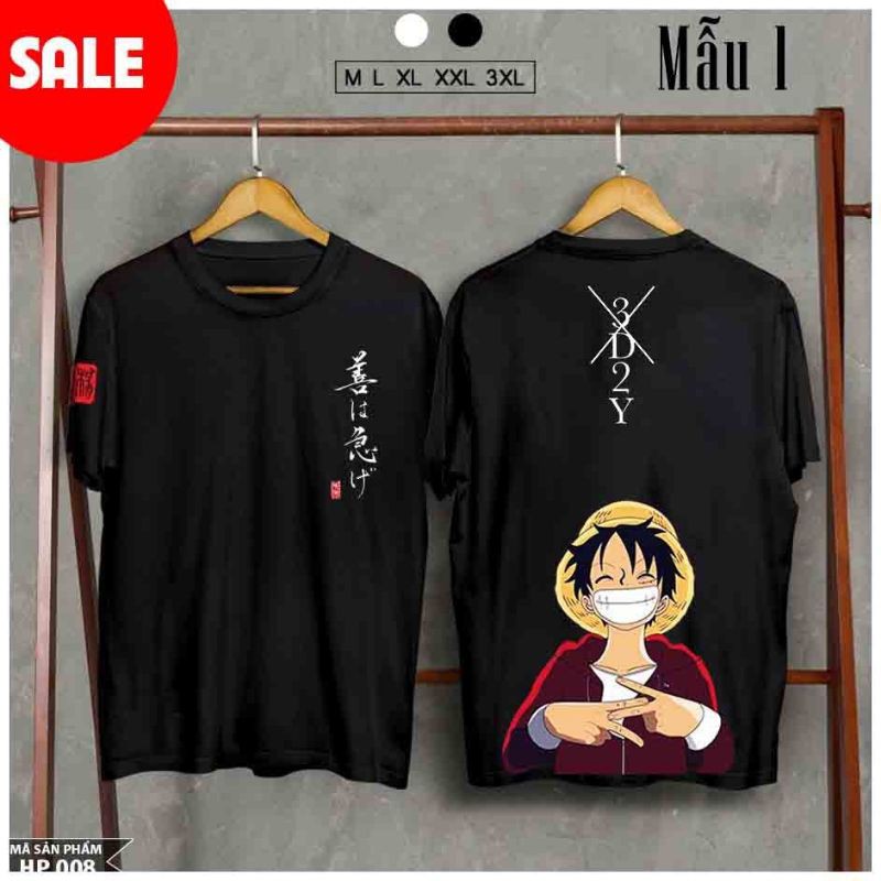 Áo phông one piece anime manga đẹp freeship mẫu áo thun unisex one piece cực chất
