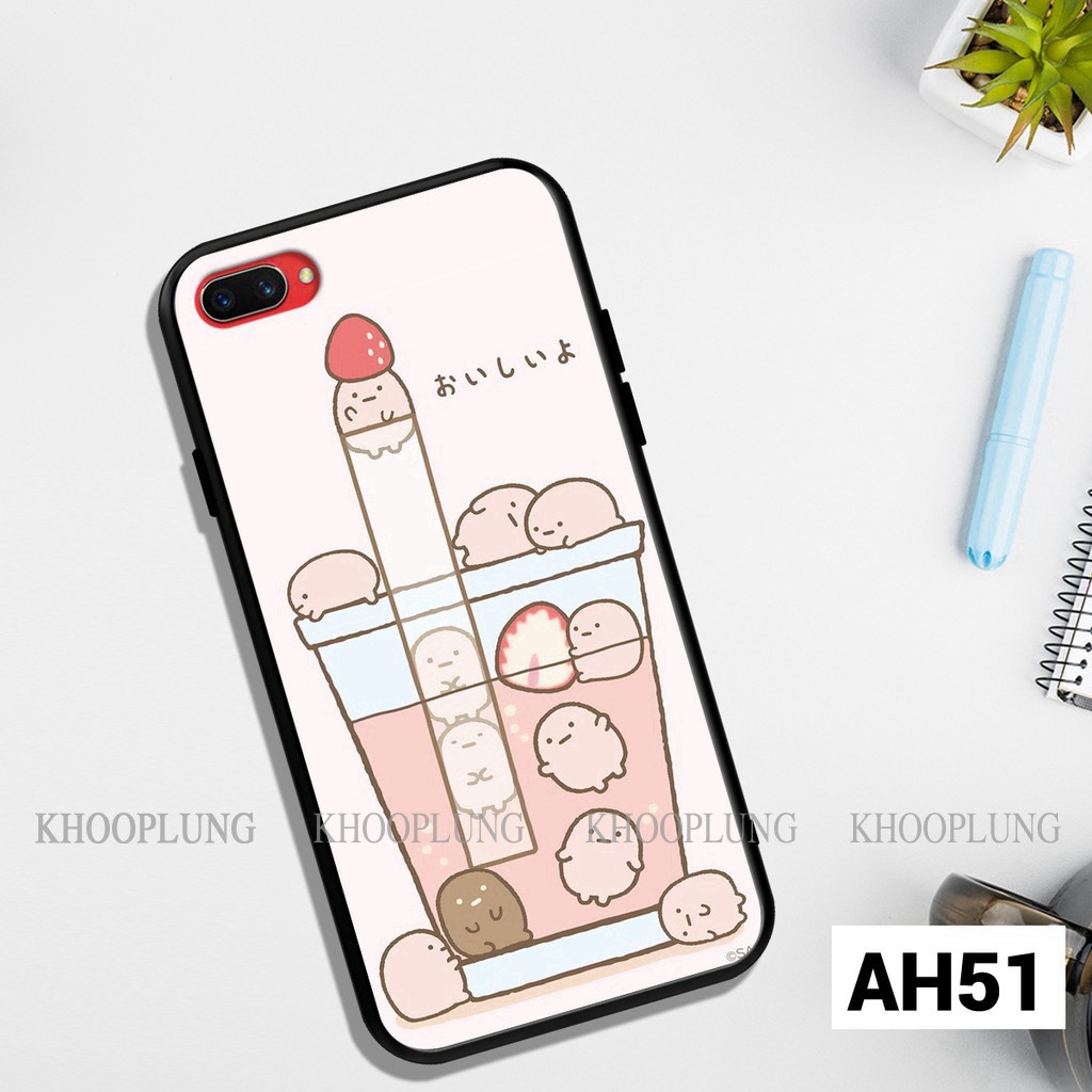 Ốp lưng Oppo A3s - A1K in hình trà sữa dễ thương