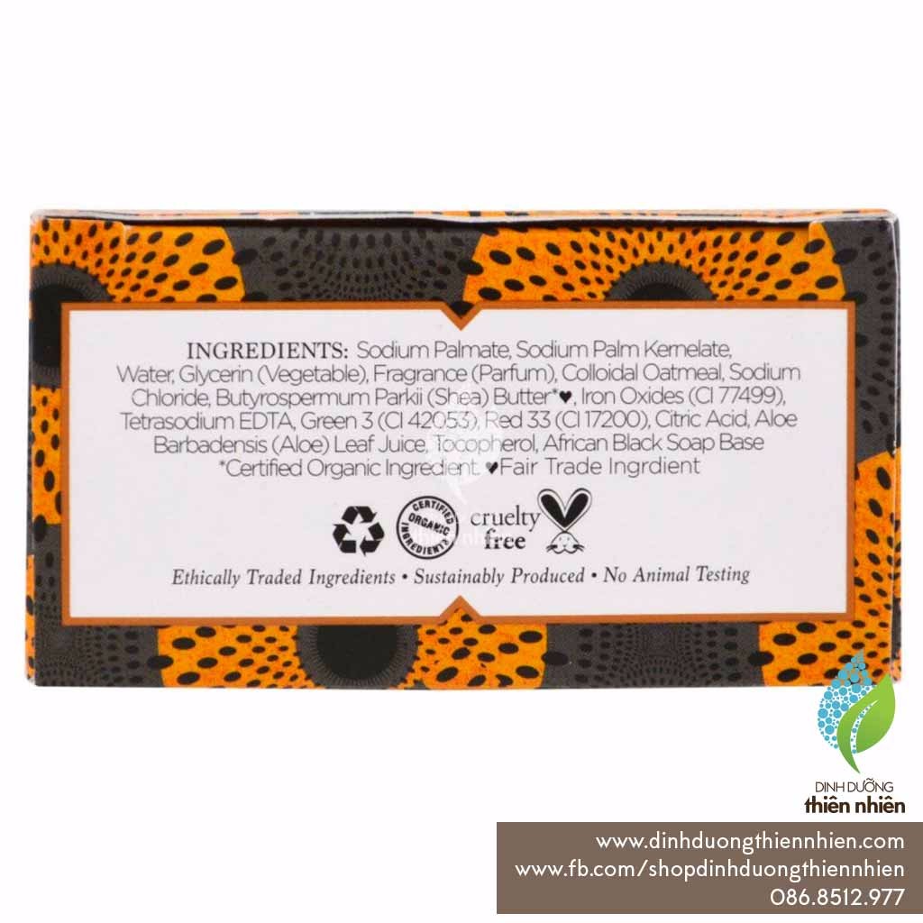 XÀ PHÒNG ĐEN NUBIAN AFRICAN BLACK SOAP