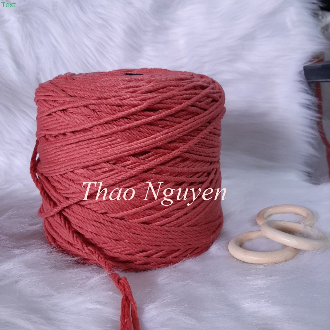 200g dây thừng đan macrame, sợi xoắn size  5mm