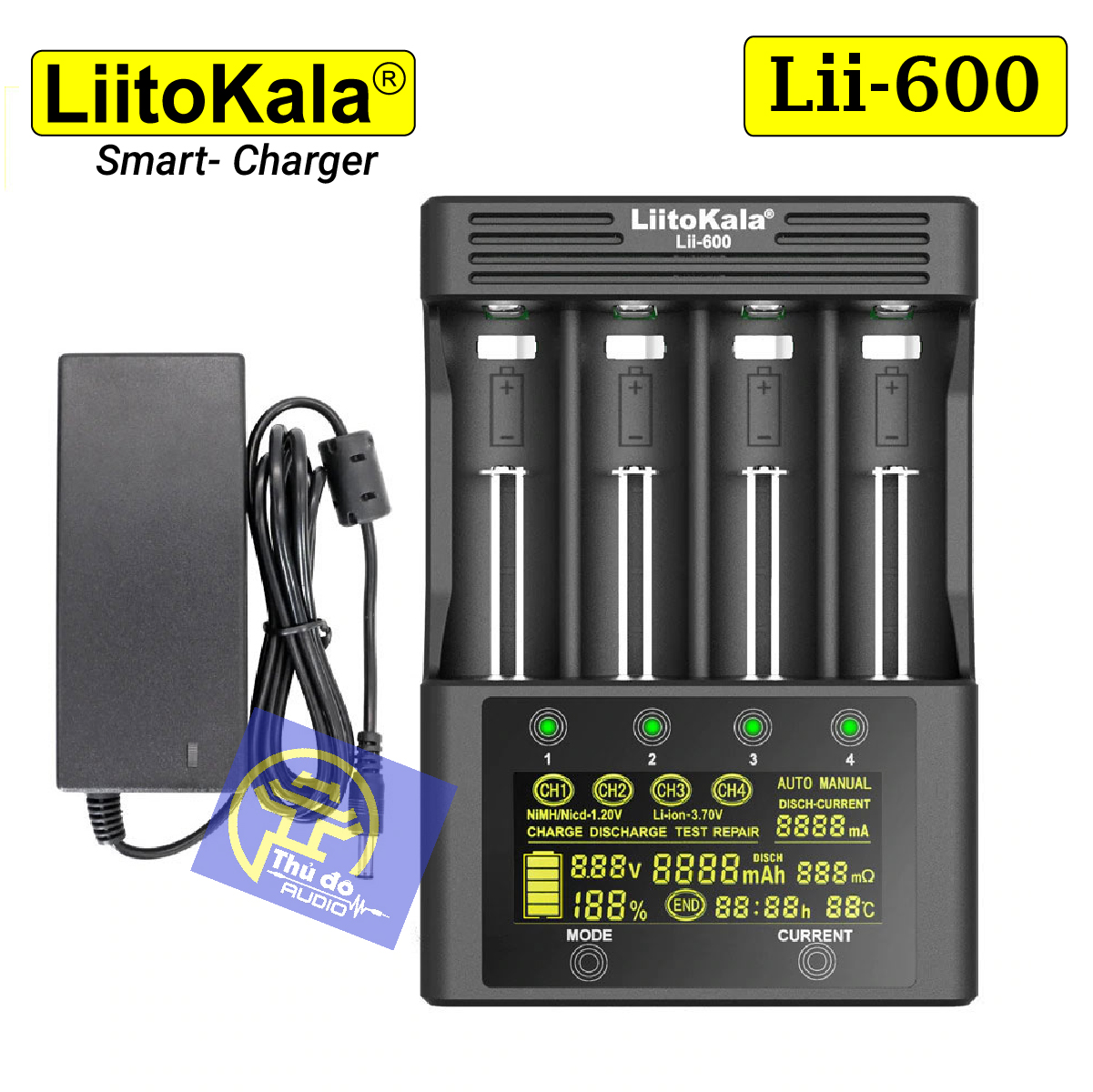 Bộ sạc pin thông minh Liitokala Lii-600