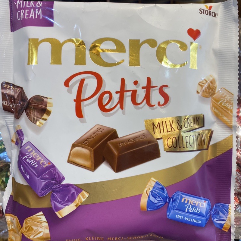 Kẹo socola Merci Petits Đức 125g nhiều màu