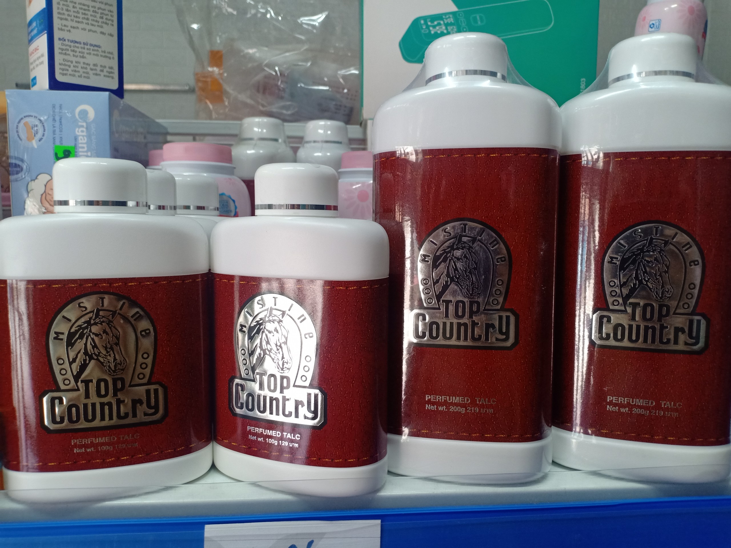 Phấn rôm con ngựa Top Country 200g
