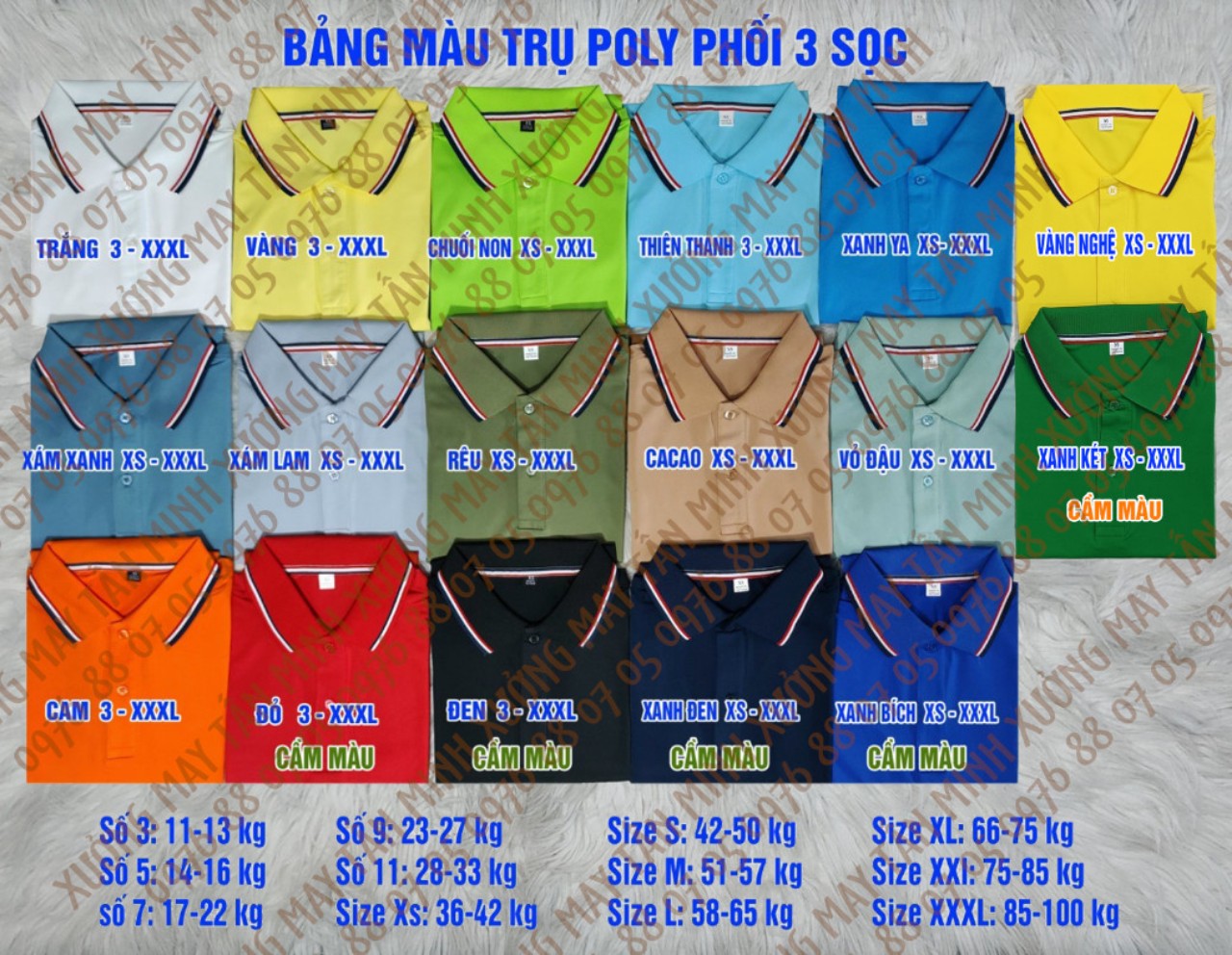 ÁO POLO CHẤT POLY PHỐI SỌC - ĐEN BT3