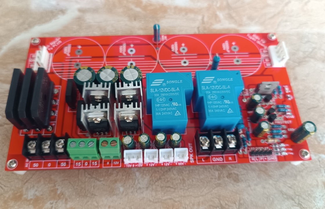 Mạch Nguồn 4 Tụ Full Nguồn Phụ FR4 2 Lớp Plus