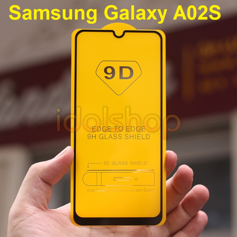 Kính Cường lực Samsung Galaxy A02s Full màn Full keo