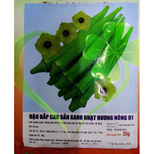 HẠT ĐẬU BẮP - CÀ BẮP - GÓI 18 GRAM