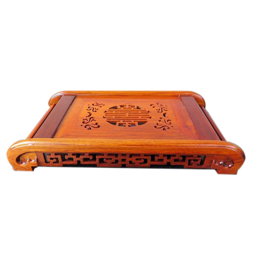 Khay trà cuốn thư gỗ hương loại lớn 55x30cm