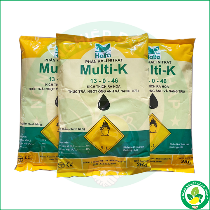 Phân KALI NITRAT Multi-K 13-0-46 Kích Thích Ra Hoa (gói 2kg)