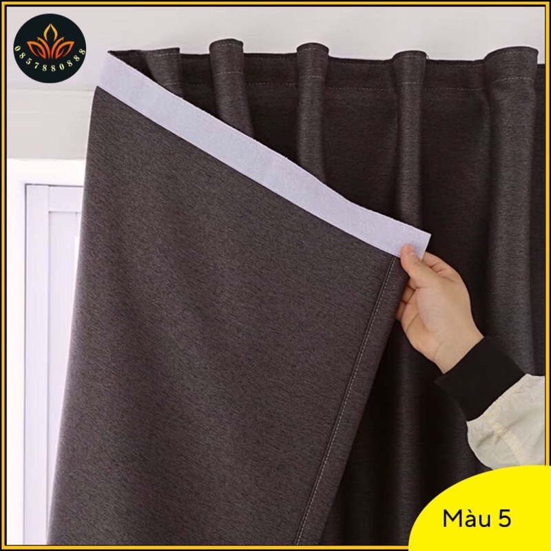 Rèm cửa dán tường ,rèm vải thô cản nắng 100%