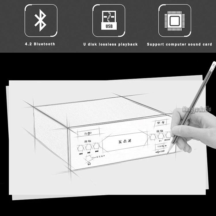 Bộ DAC giải mã âm thanh TRASAM DAC2 Plus Bluetooth 24BIT/192KHZ